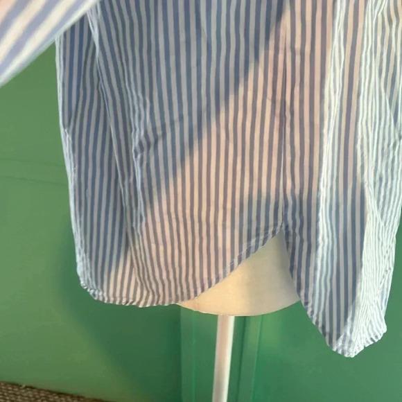 Off shoulder striped wide sleeve top new - Picture 4 of 5